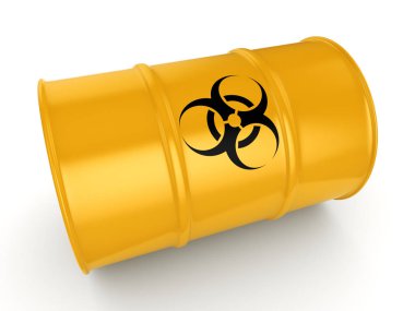 3D render biohazard varil