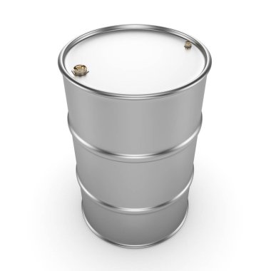 3D render alüminyum varil