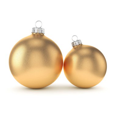 3D işleme altın Noel top