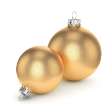 3D işleme altın Noel top