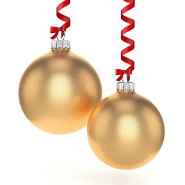 3D işleme altın Noel top