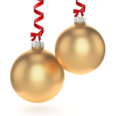 3D işleme altın Noel top