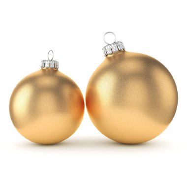 3D işleme altın Noel top