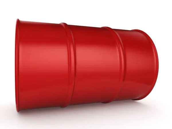 3d 렌더링 붉은 배럴 — 스톡 사진