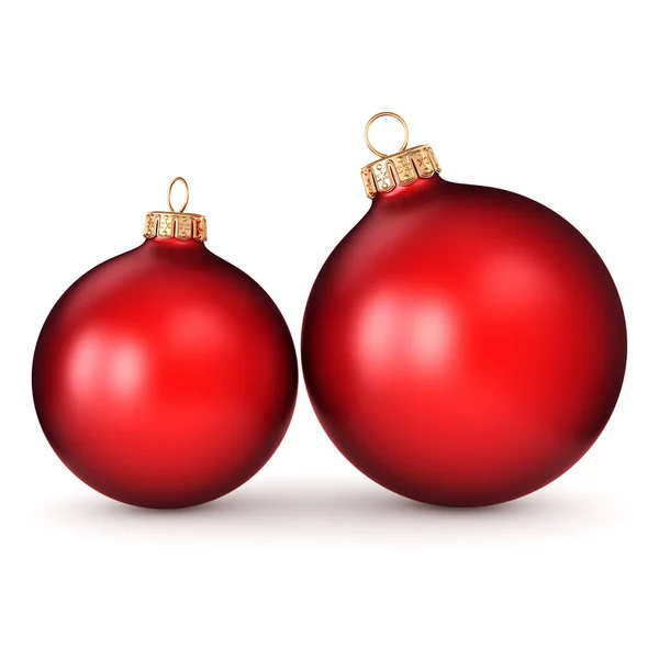 3D rendering red Christmas ball — Stock Photo, Image