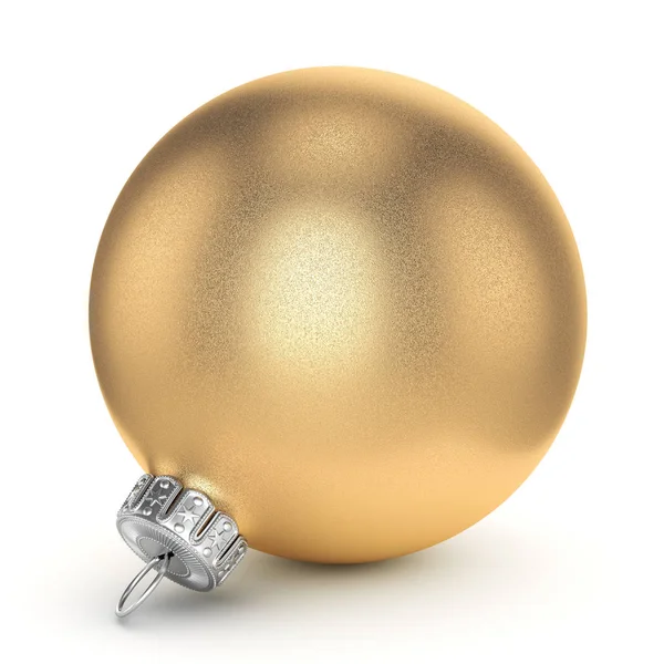 3D рендерингу золотий різдвяний м'яч — стокове фото