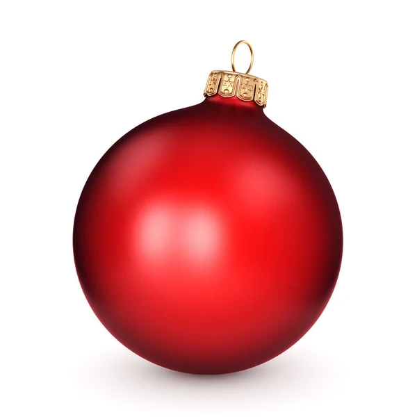 3D rendering red Christmas ball — Stock Photo, Image