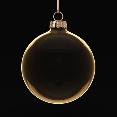 3D render şeffaf Noel top 