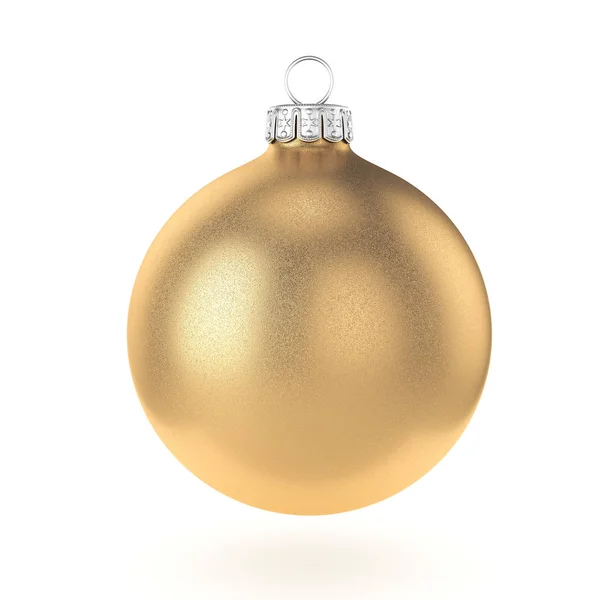 3D renderização bola de Natal de ouro — Fotografia de Stock