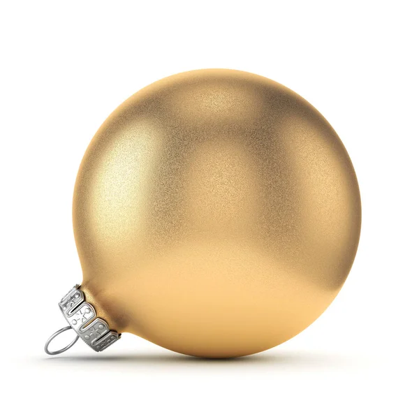 3D рендерингу золотий різдвяний м'яч — стокове фото