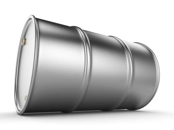 3D rendering aluminum barrel — Stock Photo, Image