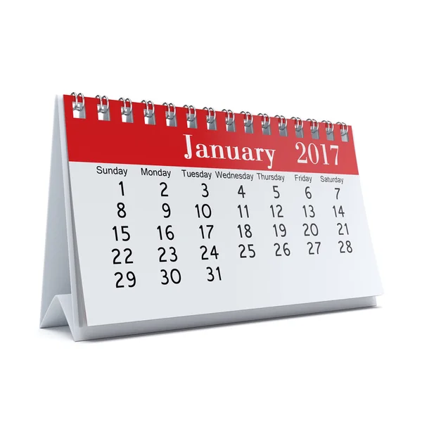 3D rendering kalender — Stockfoto