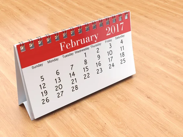 Calendário de renderização 3D — Fotografia de Stock