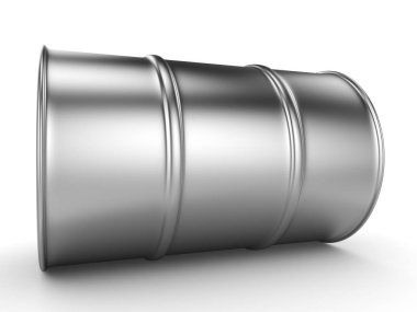 3D render alüminyum varil