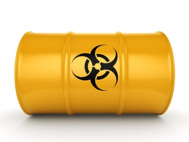 3D render biohazard varil