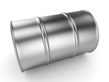 3D render alüminyum varil