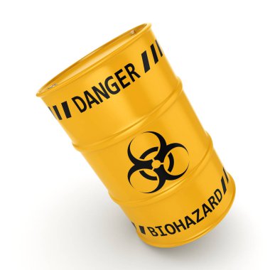 3D render biohazard varil