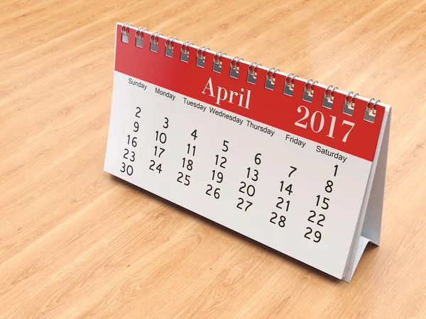 3D-Rendering-Kalender — Stockfoto