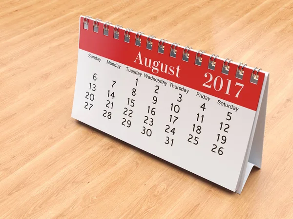 Calendário de renderização 3D — Fotografia de Stock