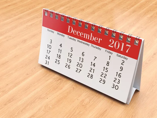 Calendario di rendering 3D — Foto Stock