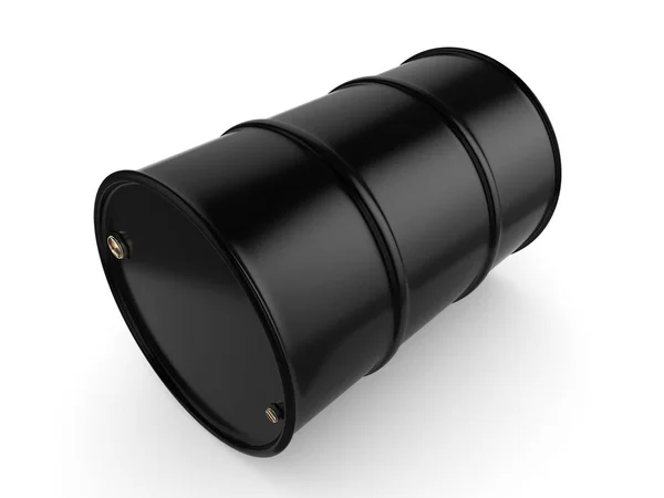 Representación 3D barril negro — Foto de Stock