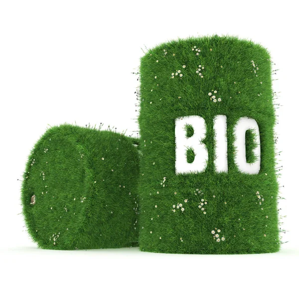 Barril de renderizado 3D de biocombustibles —  Fotos de Stock