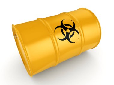 3D render biohazard varil