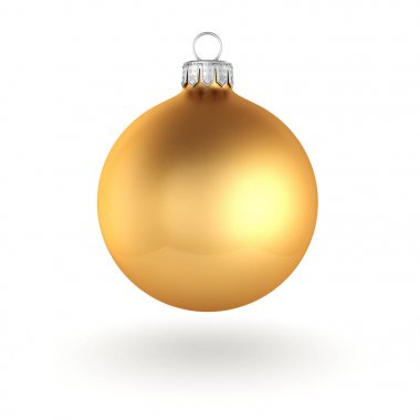 3D işleme altın Noel top