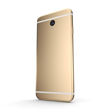 3D işleme altın akıllı telefon ile siyah perde