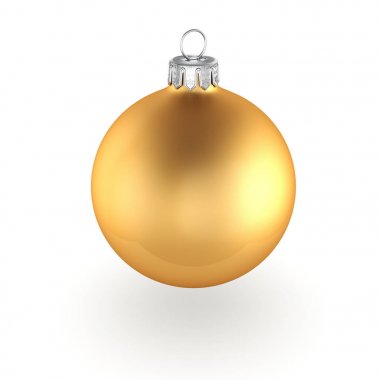 3D işleme altın Noel top