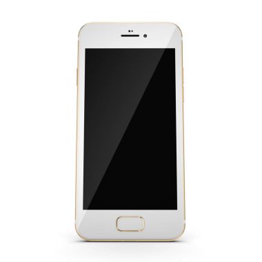 3D işleme altın akıllı telefon ile siyah perde