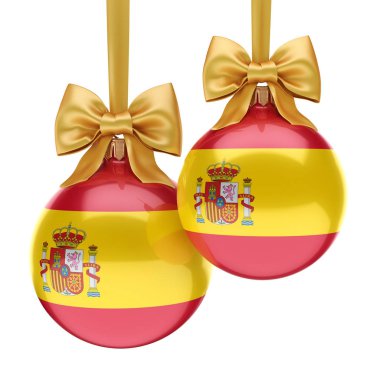 3D render Noel top bayrağı ile 