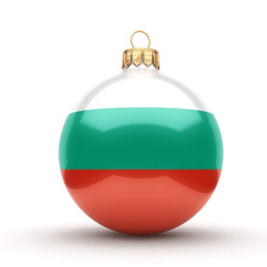 3D render Noel top ile Bulgaristan bayrağı