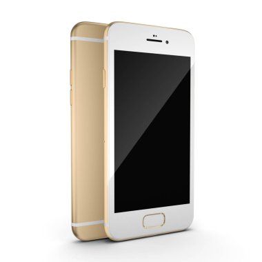 3D işleme altın akıllı telefon ile siyah perde