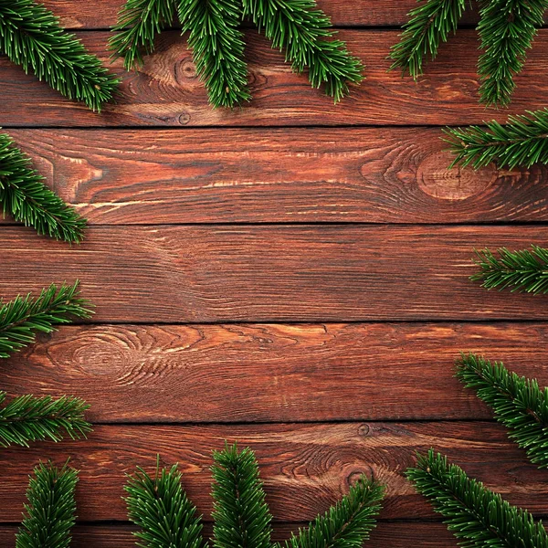 3D-Rendering dunkle Weihnachten Holz Hintergrund — Stockfoto