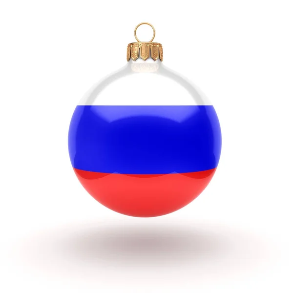 3D-рендерінг баскетбол з прапором Росії — стокове фото