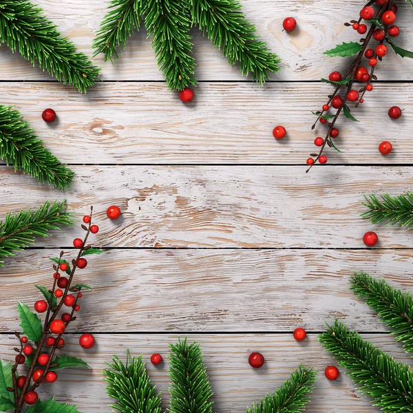 3D render açık Noel ahşap renkli — Stok fotoğraf