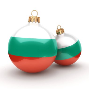 3D render Noel top ile Bulgaristan bayrağı