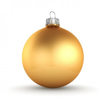 3D işleme altın Noel top