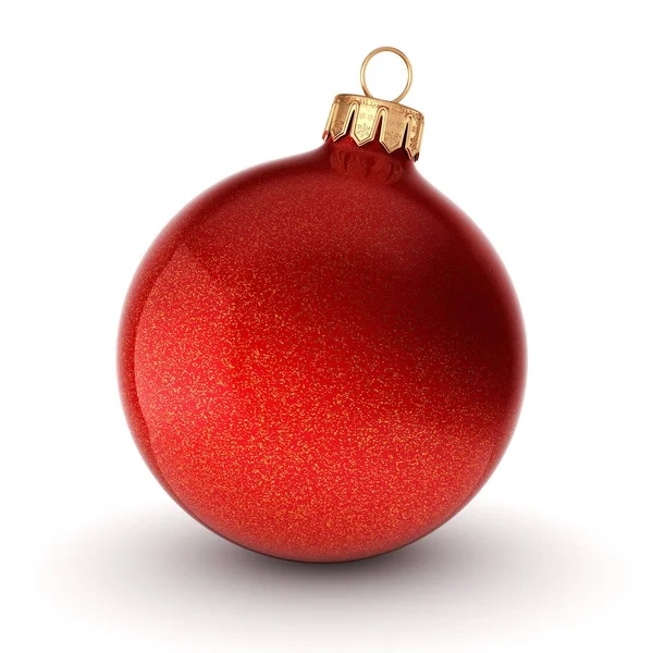 Красный рождественский шар Стоковое Фото
