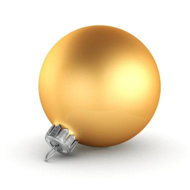 3D işleme altın Noel top