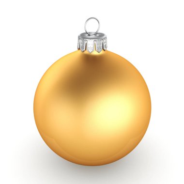 3D işleme altın Noel top