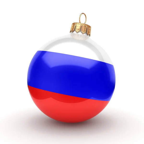 3D-рендерінг баскетбол з прапором Росії — стокове фото