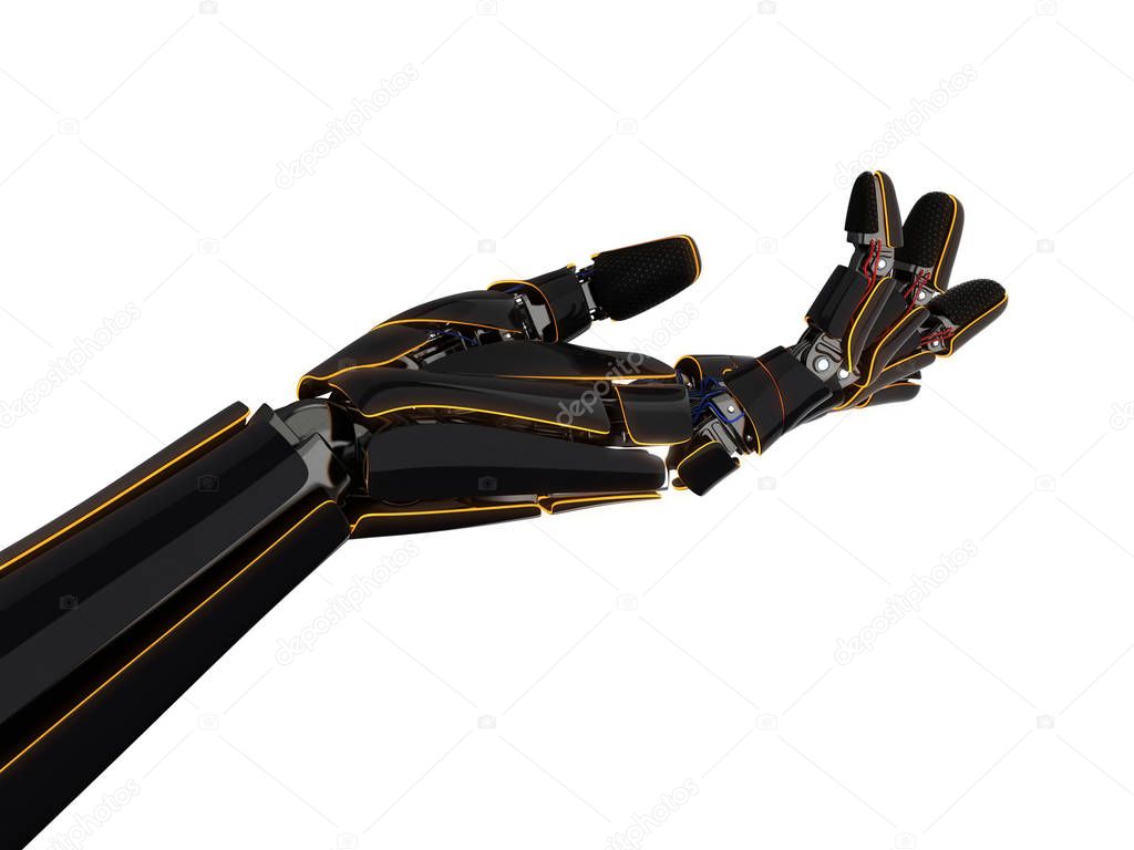 3D rendering robotic hand 