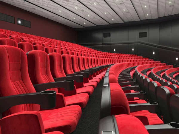 3D işleme modern sinema — Stok fotoğraf