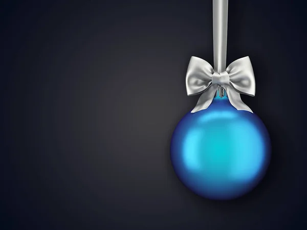 3D Rendering Christmas ball on a dark background — Stock Photo, Image