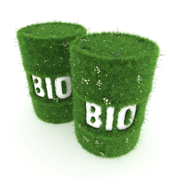 3D rendering tønde biobrændstoffer - Stock-foto