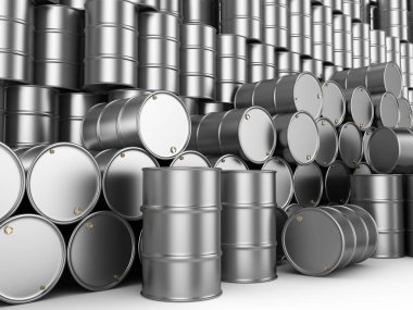 3D render alüminyum varil