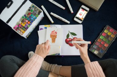 sanatsal işaretçileri kullanarak sanatçı