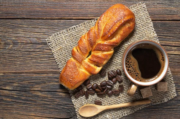 Pan dulce y café — Foto de Stock